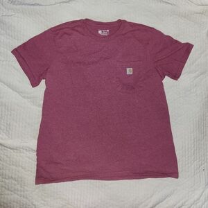Carhartt Maroon Pocket T-Shirt Youth XL